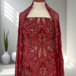 Net velvet applique