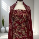 Net velvet applique
