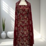 Net velvet applique