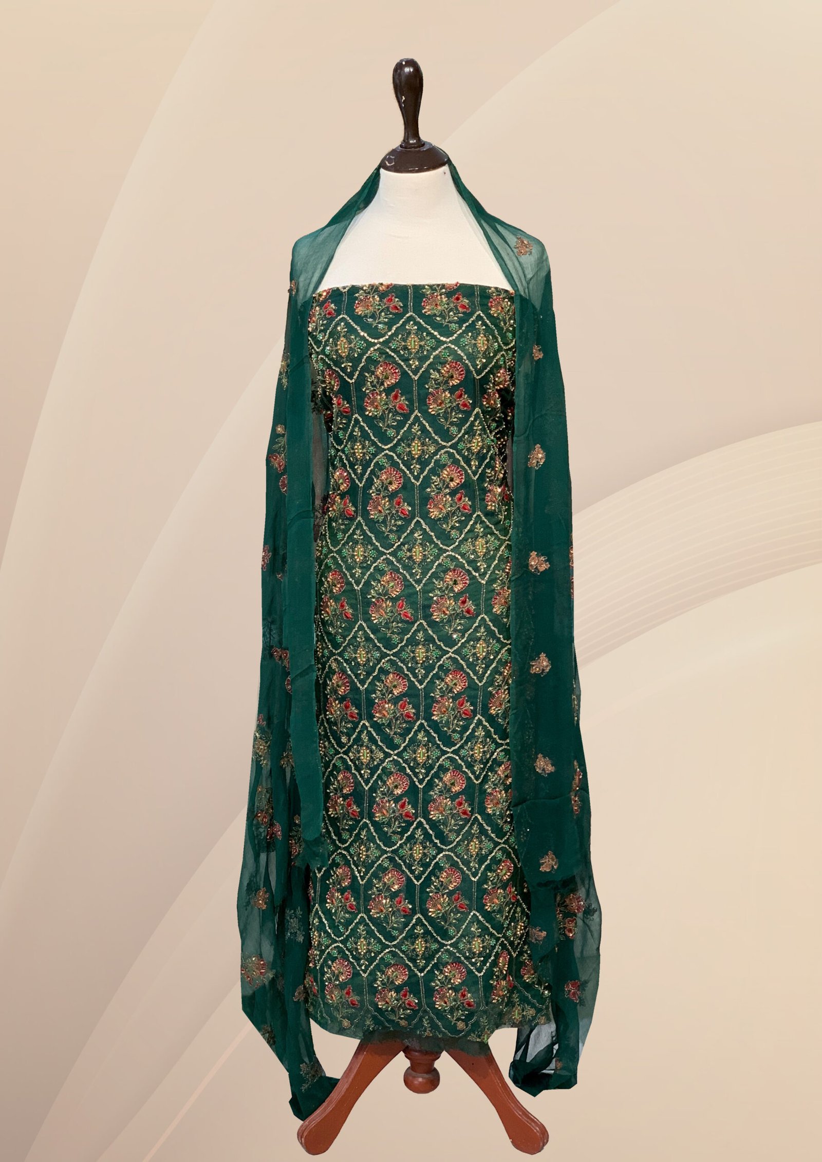 COTTON NET HANDMADE DRESS (CNH-01)
