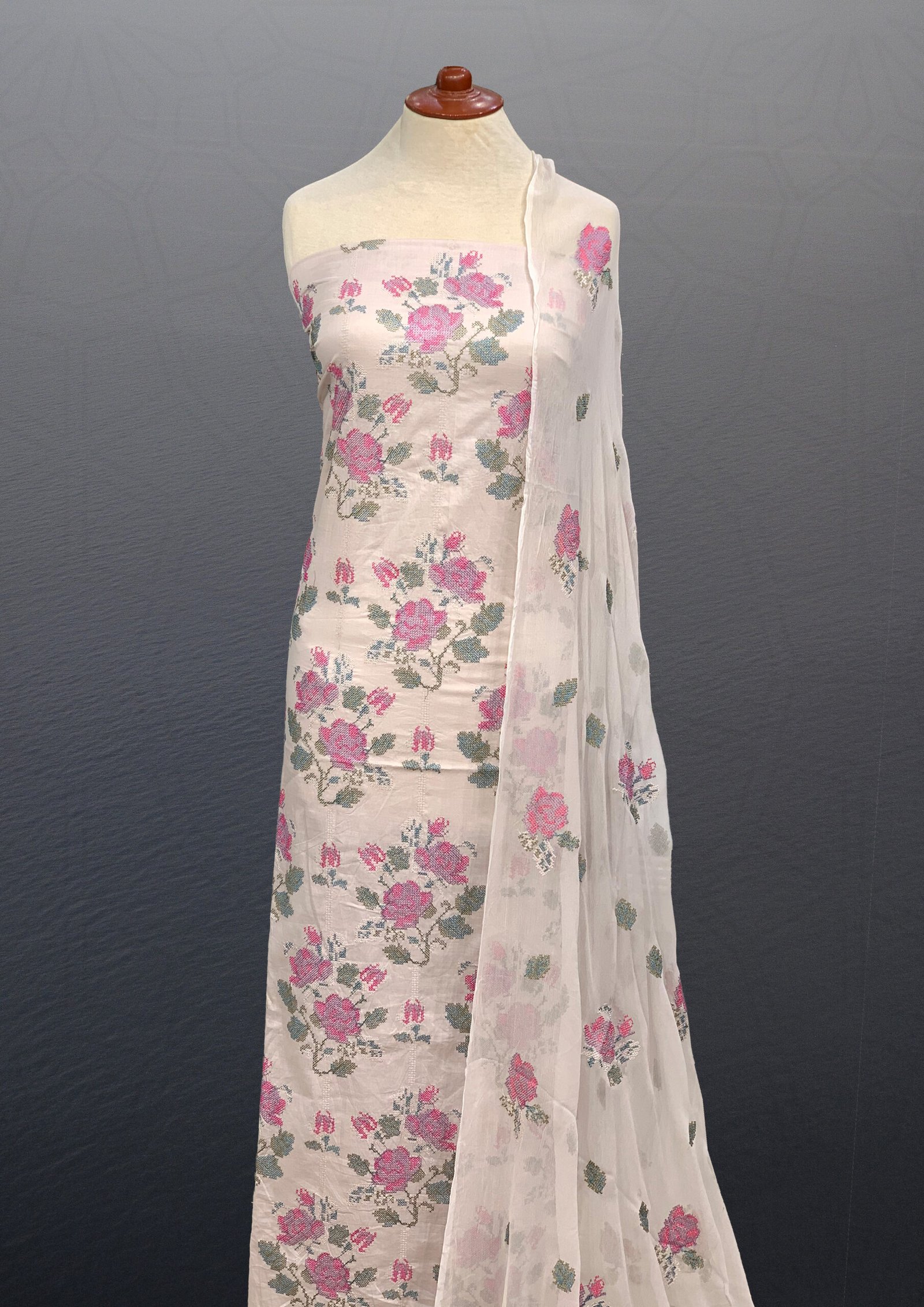 Lawn Embroidered Dress Design (LED-1)