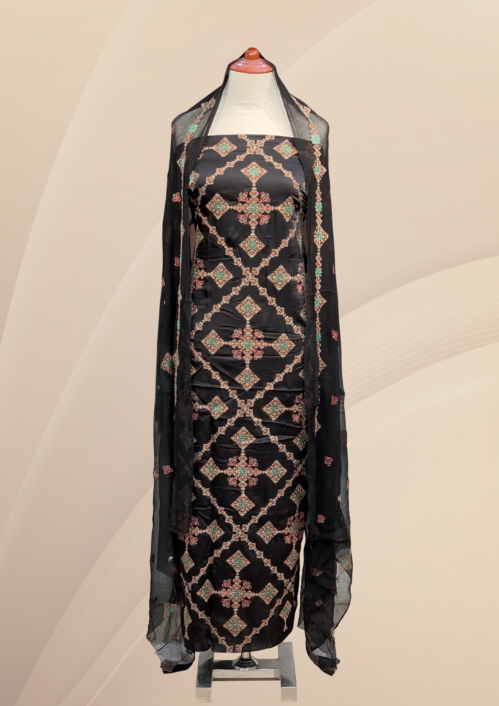 SHAMOZ SILK EMBROIDERED (SE-02)